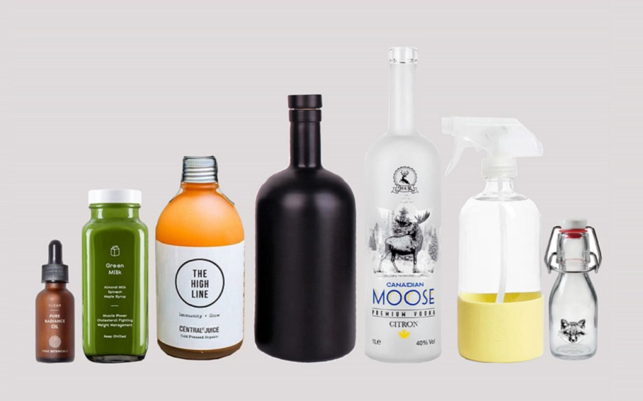 bottiglia di vetro personalizzata