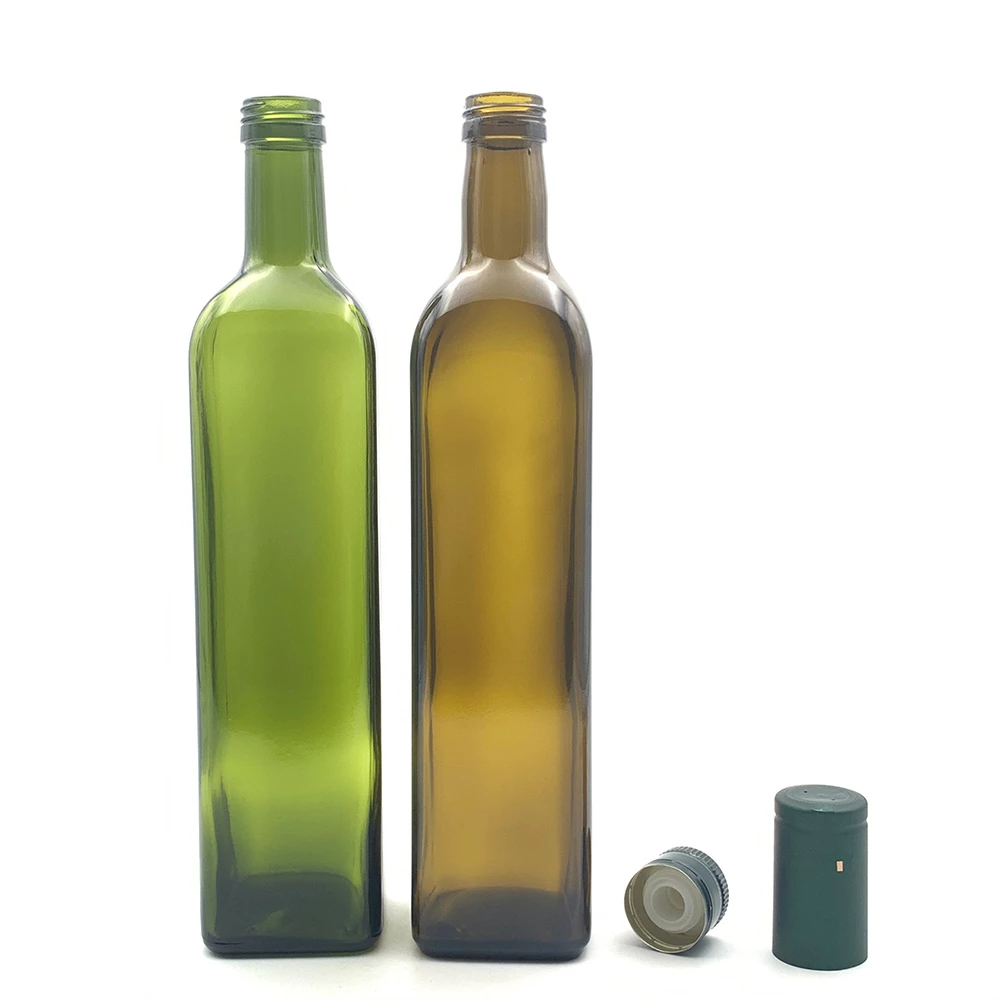 Produttore di bottiglie di olio d'oliva in vetro verde da 750 ml