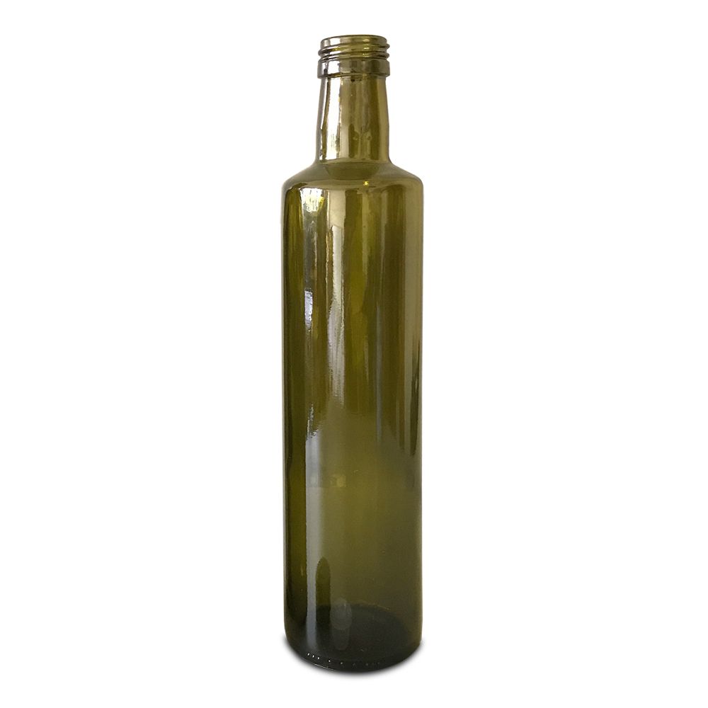 Bottiglia di olio d'oliva Dorica verde antico da 500 ml