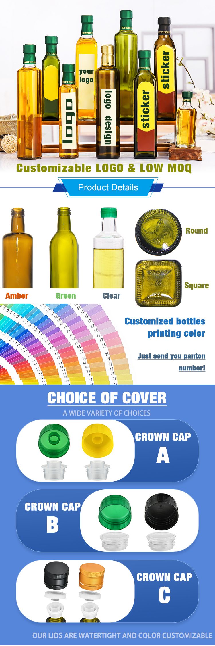 bottiglia di olio d'oliva personalizzata