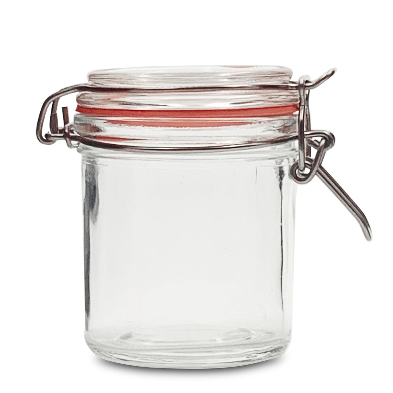 Barattolo con coperchio in vetro con cerniera per caffè, tè e zucchero